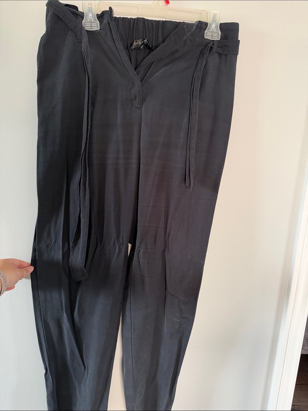 Dynamite Black Drawstring Jogger Pants